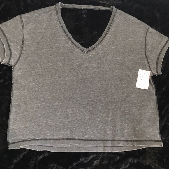 Free People All Mine Black Tee. S,M - Picture 4 of 8